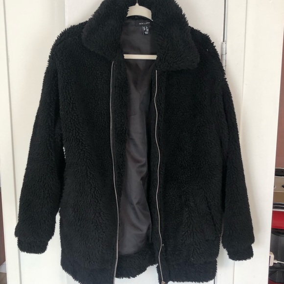 Black Teddy Coat - Picture 2 of 4